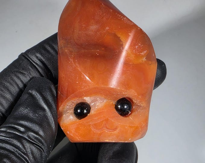 Carnelian Pet Rock Carving