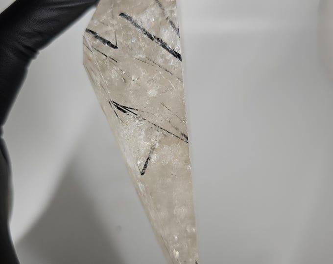 Black Tourmaline in Quartz Freeform