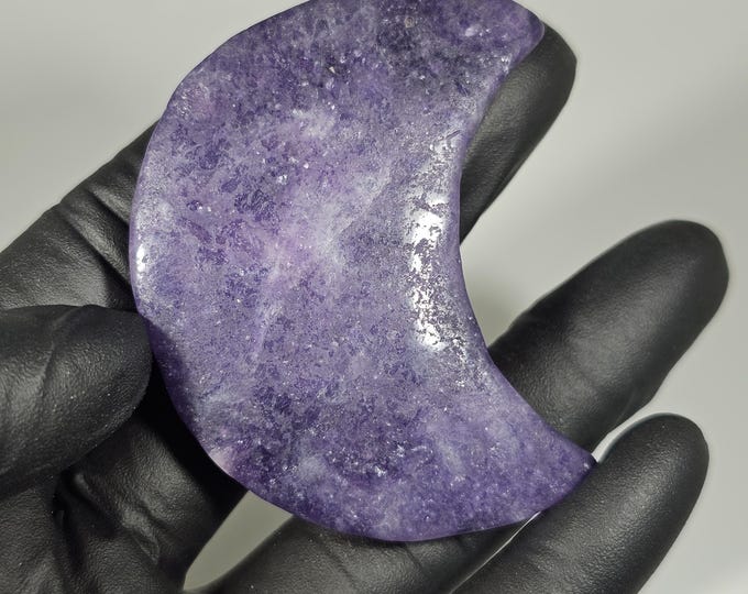 Lepidolite Moon Palm Stone