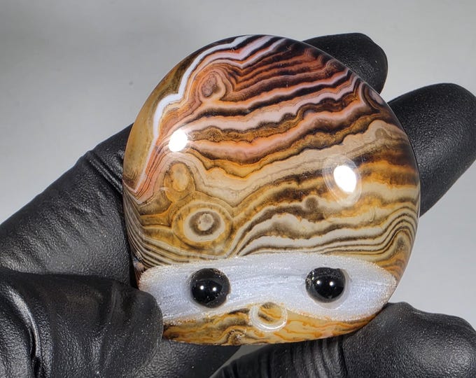 Sardonyx Pet Rock Carving