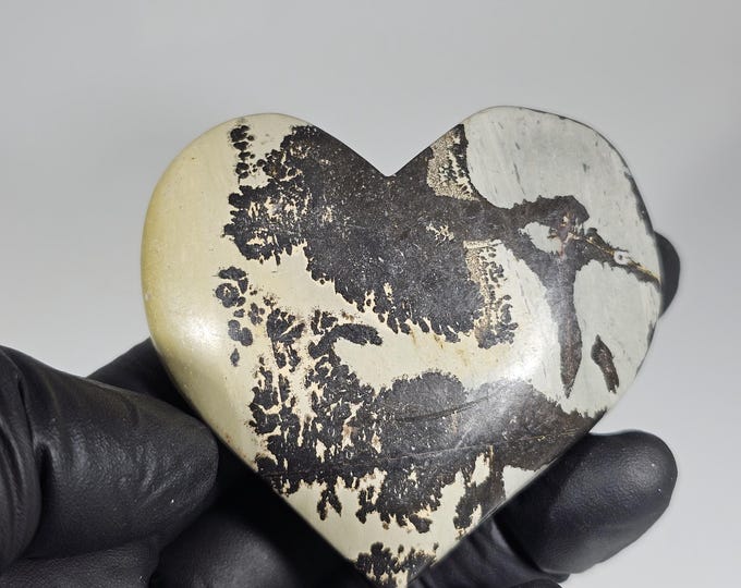 Picture Jasper Heart Palm Stone