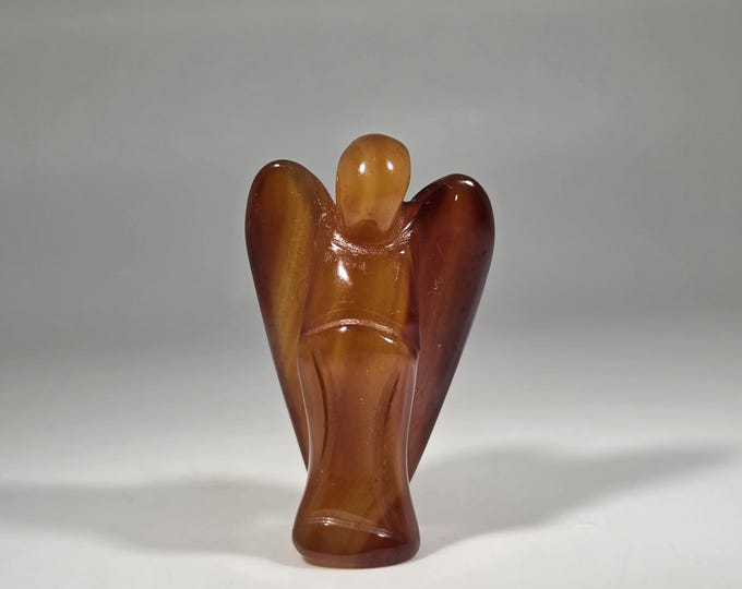 Carnelian Angel Carving