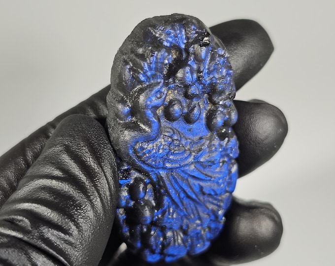 Labradorite Peacock Carving