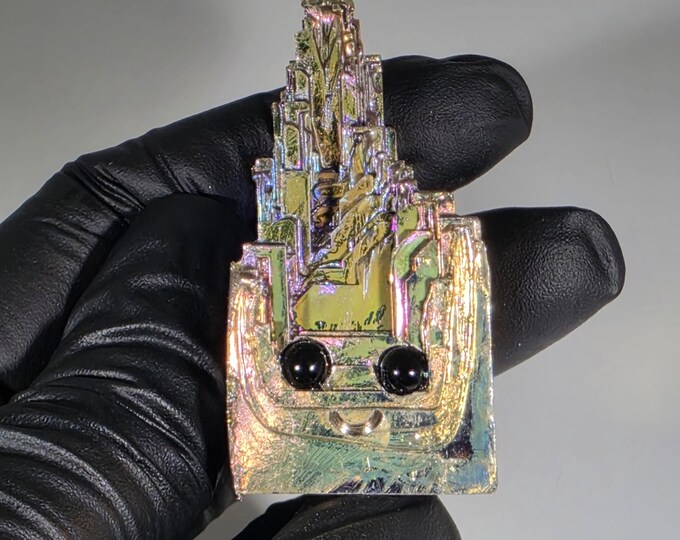 Bismuth Pet Rock Carving