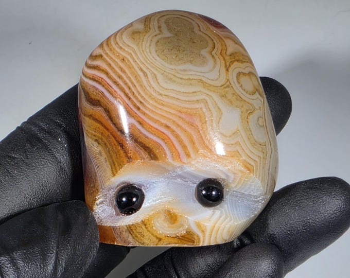 Sardonyx Pet Rock Carving