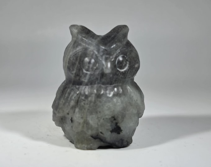 Labradorite Owl Carving