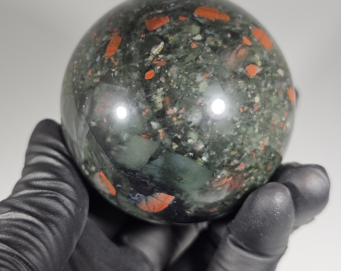54mm African Bloodstone Sphere