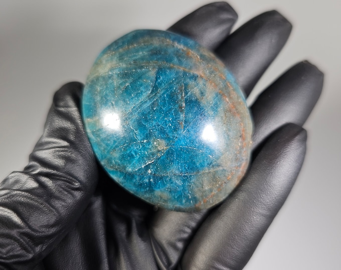 Blue Apatite Palm Stone