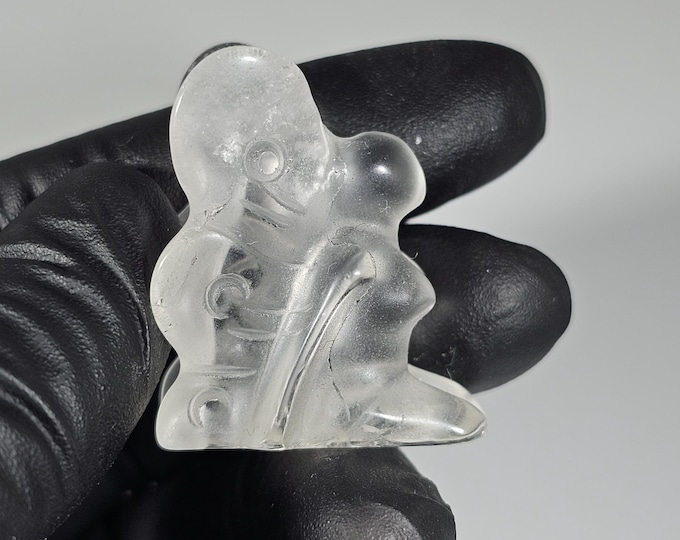 Mini Clear Quartz Fairy Carving