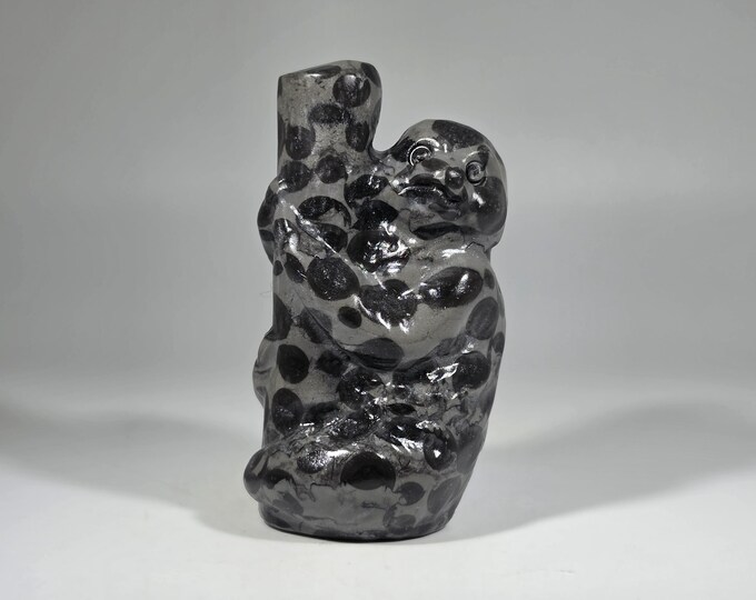 Spotted Ocean Jasper Sloth Carving