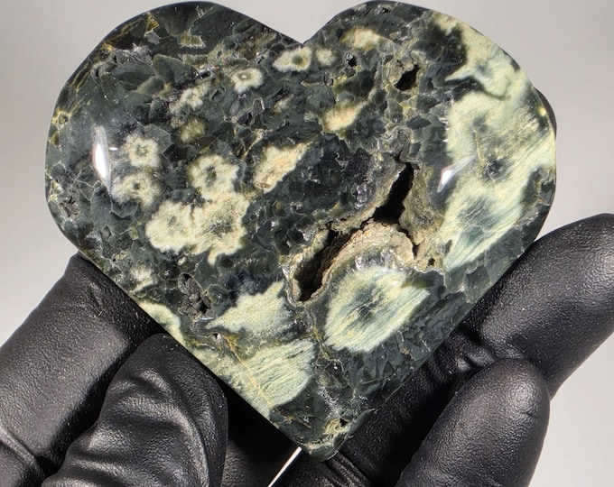 Ocean Jasper Heart Stone