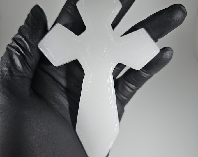 White Jade Cross Carving