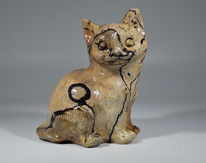 Picture Jasper Cat Carving