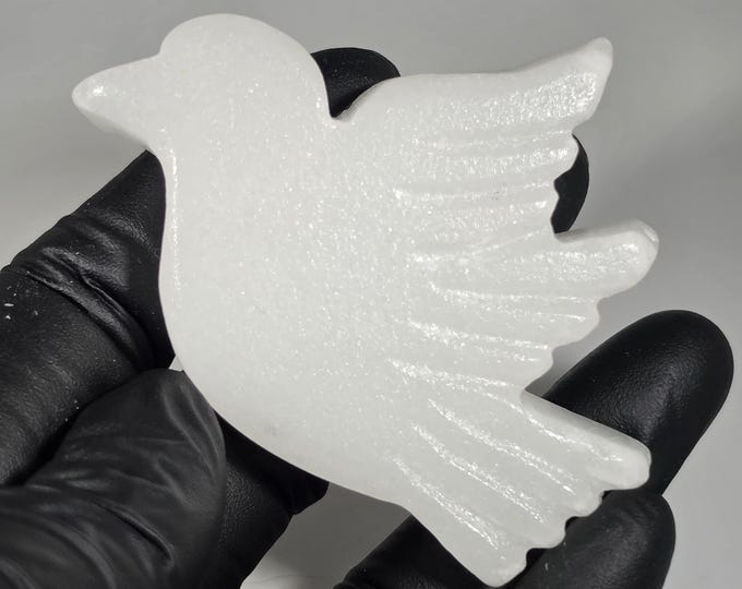 White Jade Bird Carving