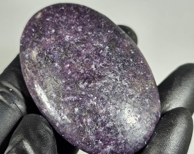 Lepidolite Palm Stone