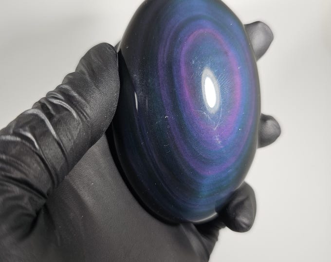 Rainbow Obsidian Palm Stone