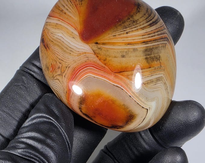 Sardonyx Palm Stone