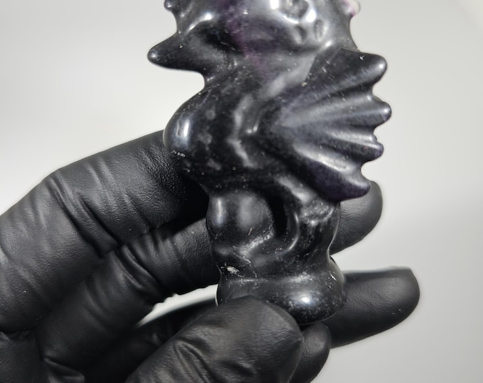 Fluorite Seahorse Carving *Imperfect