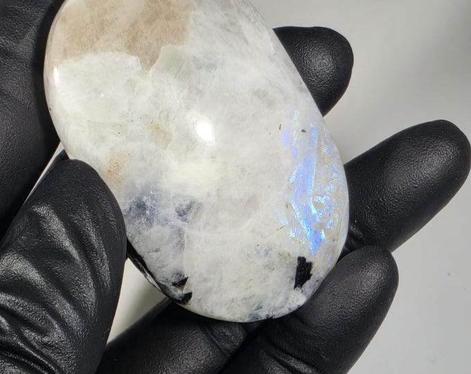 Rainbow Moonstone Palm Stone