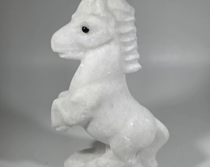 White Jade Horse Carving