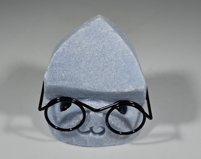 Angelite Pet Rock Carving