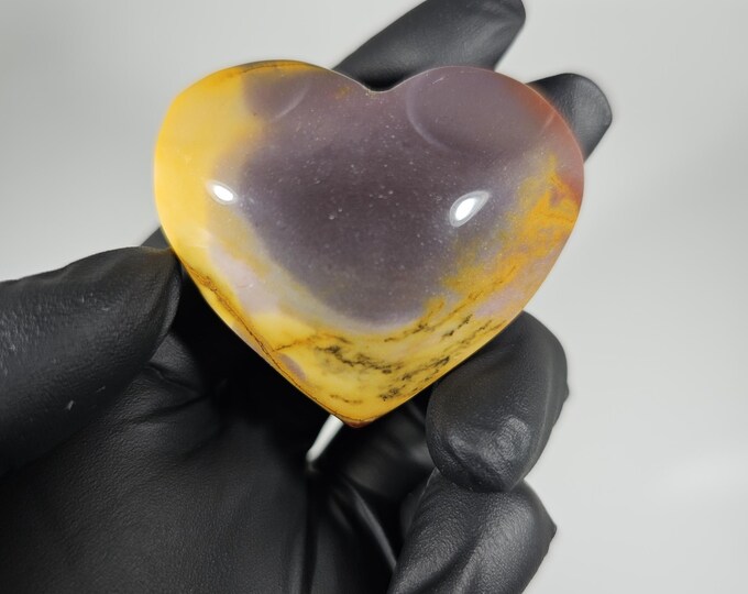 Mookaite Heart Palm Stone