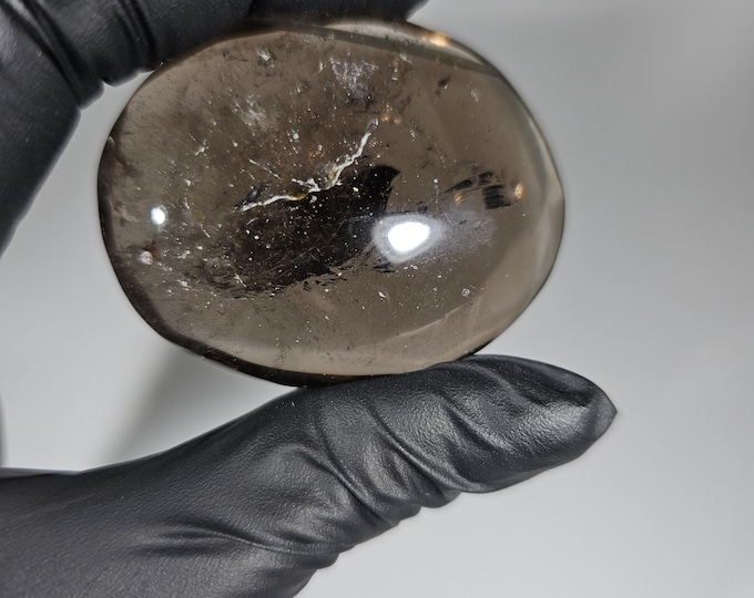 Smoky Quartz Palm Stone