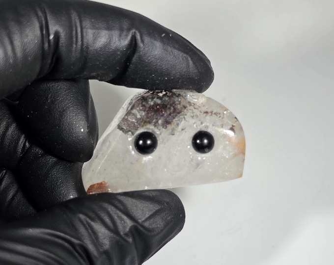 Garden Quartz Pet Rock Carving