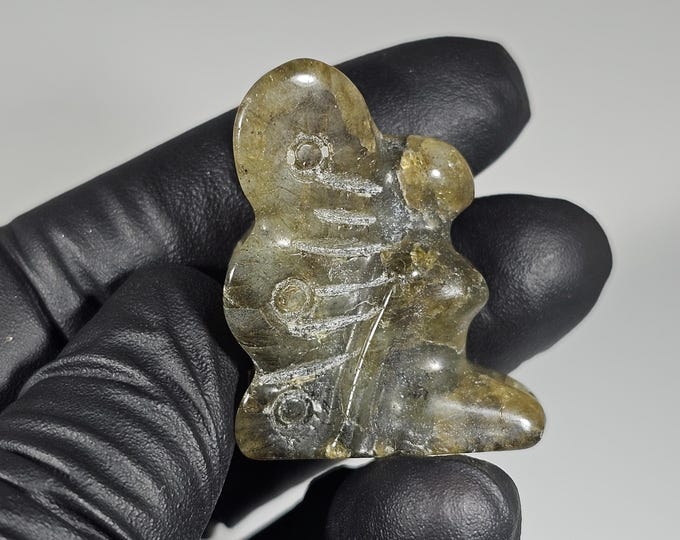 Mini Labradorite Fairy Carving