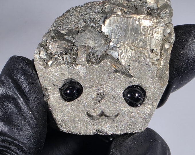 Pyrite Pet Rock Carving