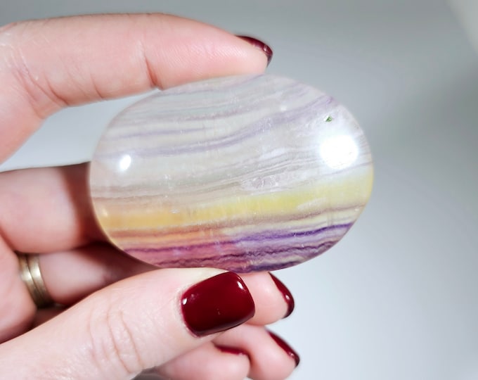 Fluorite Palm Stone