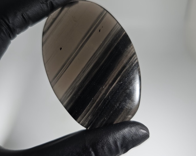 Midnight Lace Obsidian Palm Stone