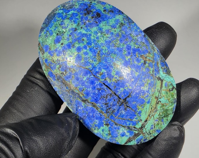 Azurite Palm Stone