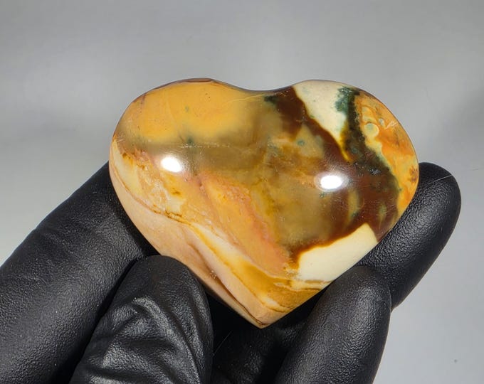 Polychrome Jasper Heart Stone