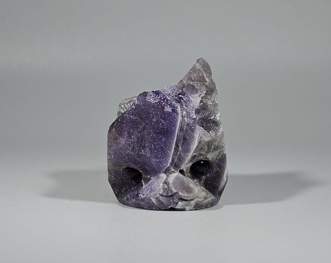 Dream Amethyst Pet Rock Carving