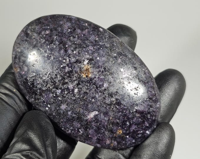 Lepidolite Palm Stone