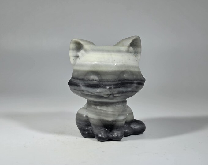 Taiji Jade Cat Carving