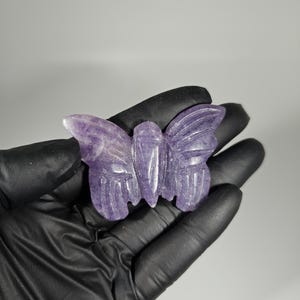 Lepidolite Butterfly Carving