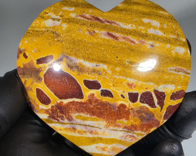 Van Gogh Jasper Heart Stone