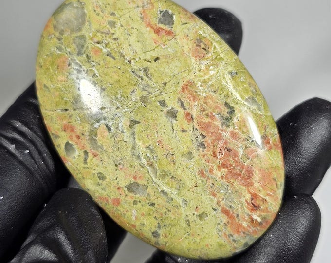 Unakite Palm Stone