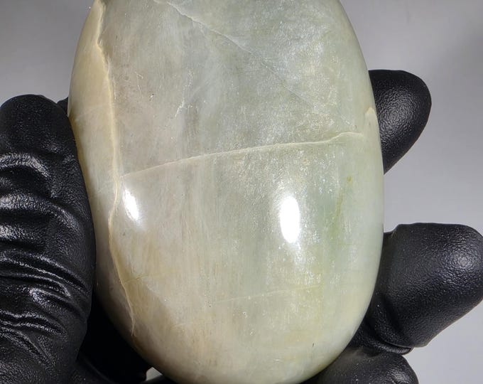 Green Moonstone Palm Stone