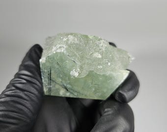 Prehnite with Epidote Freeform