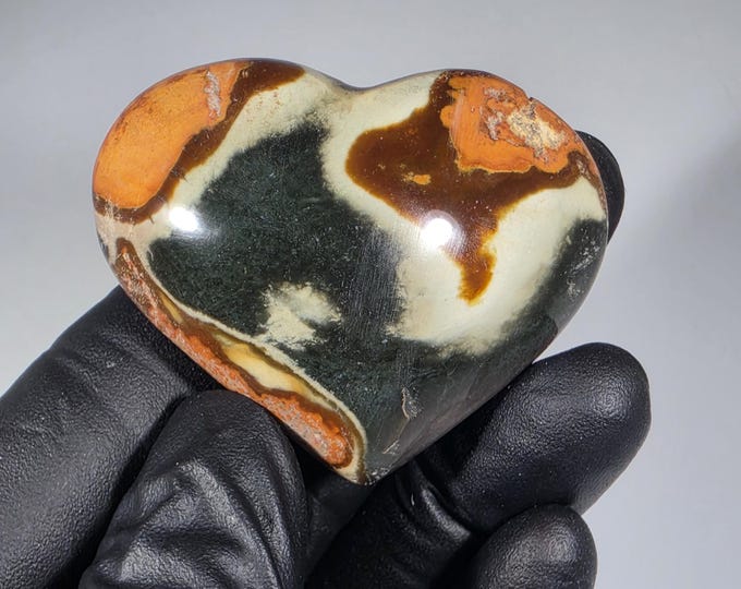 Polychrome Jasper Heart Stone