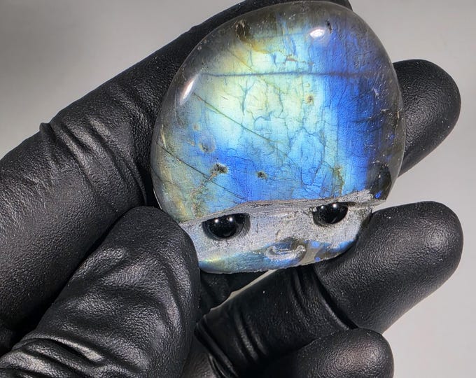 Labradorite Pet Rock Carving