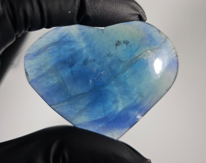 Blue Fluorite Heart