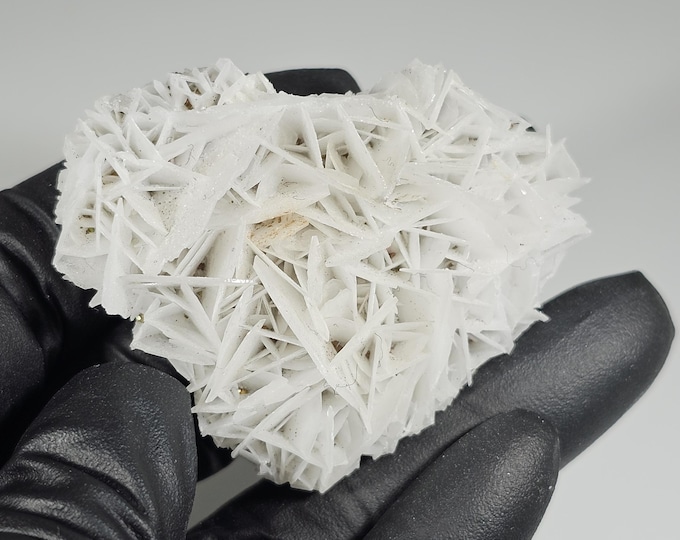Angel Wing Calcite Heart Carving