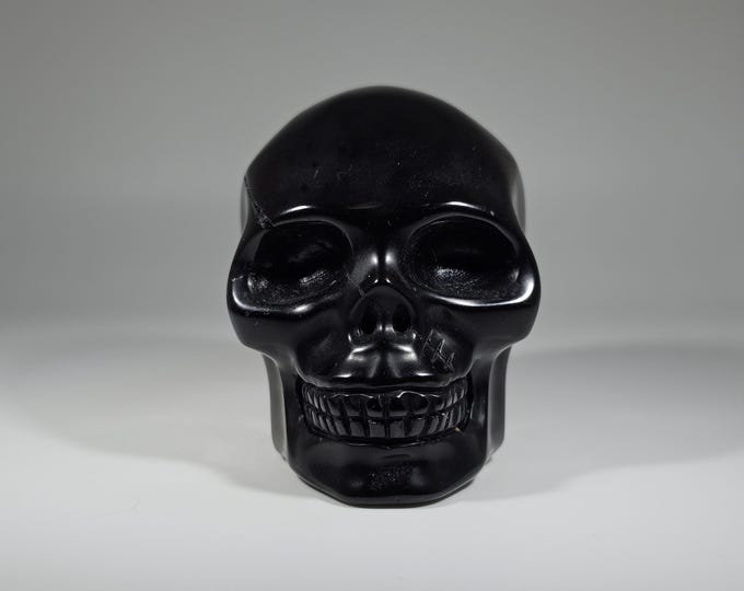 2.7" Rainbow Obsidian Skull Carving *Imperfect