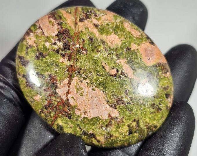 Unakite Palm Stone