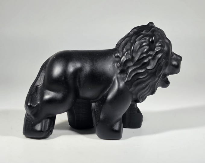 Obsidian Lion Carving