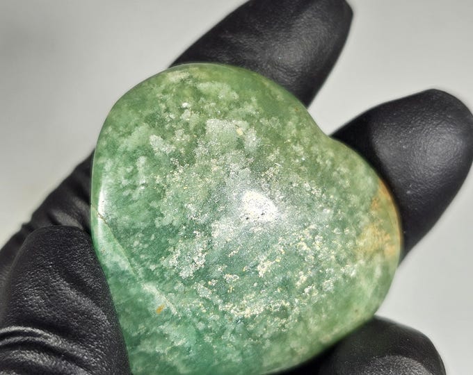 Small Amazonite Heart Carving